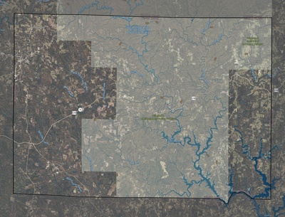 Winston County AL USGS imagery and topo map