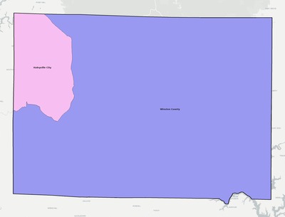 Winston County AL school district boundaries map