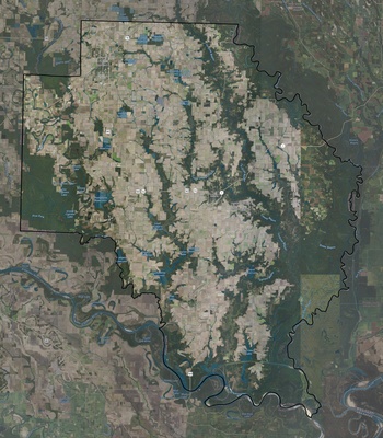 Arkansas County AR USGS imagery and topo map