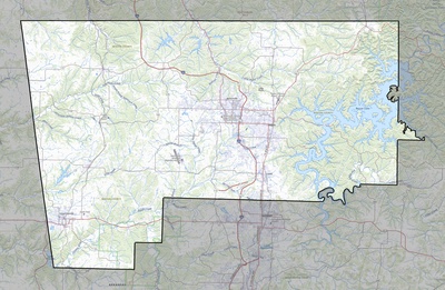 Benton County AR USGS topo map