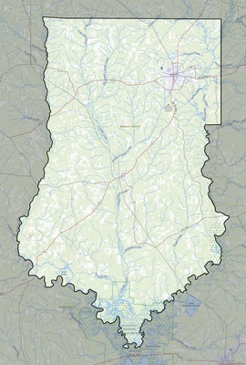 Bradley County AR USGS topo map