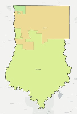 Bradley County AR school district boundaries map