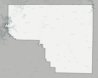 Carroll County AR county basemap context