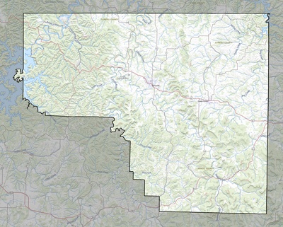 Carroll County AR USGS topo map