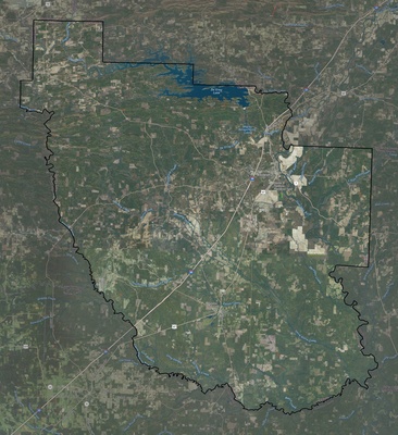 Clark County AR USGS imagery and topo map