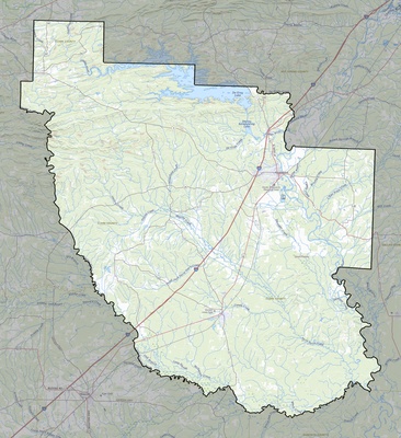 Clark County AR USGS topo map