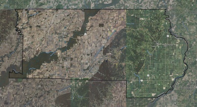 Clay County AR USGS imagery and topo map