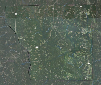 Cleveland County AR USGS imagery and topo map