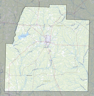 Columbia County AR USGS topo map
