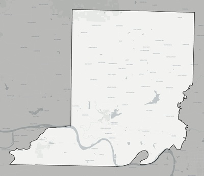 Conway County AR county basemap context