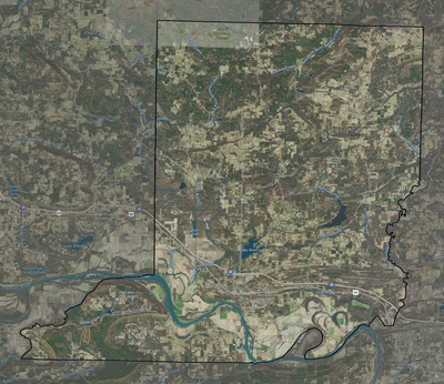 Conway County AR USGS imagery and topo map