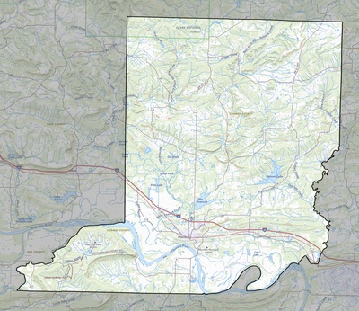 Conway County AR USGS topo map