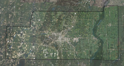 Craighead County AR USGS imagery and topo map