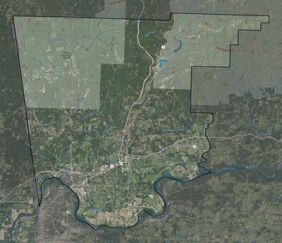 Crawford County AR USGS imagery and topo map