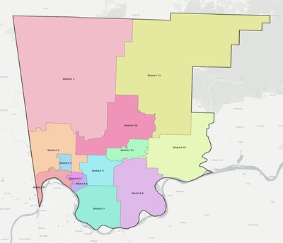 Crawford County AR townships and subdivisions map