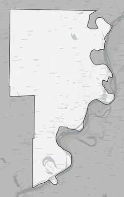 Crittenden County AR county basemap context