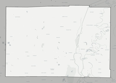 Cross County AR county basemap context