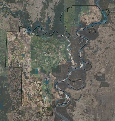Desha County AR USGS imagery and topo map