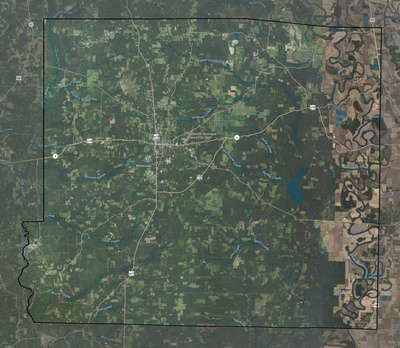 Drew County AR USGS imagery and topo map