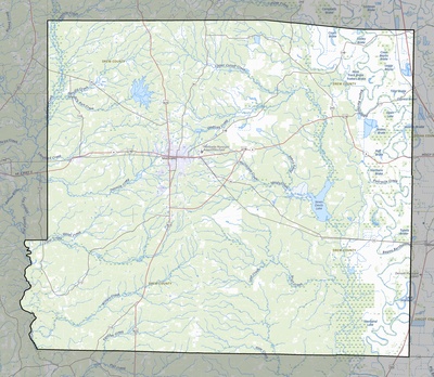 Drew County AR USGS topo map