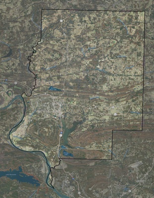 Faulkner County AR USGS imagery and topo map