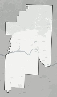 Franklin County AR county basemap context