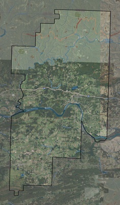 Franklin County AR USGS imagery and topo map