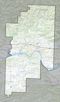 Franklin County AR USGS topo map