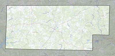 Fulton County AR USGS topo map