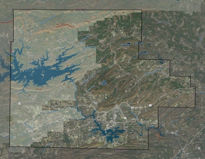 Garland County AR USGS imagery and topo map