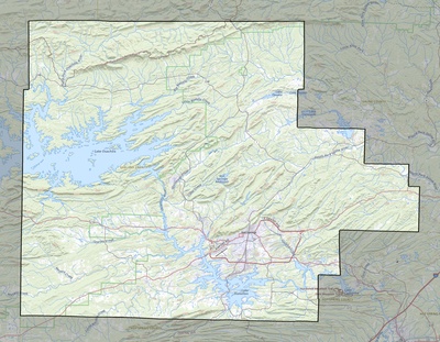 Garland County AR USGS topo map
