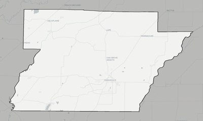 Greene County AR county basemap context
