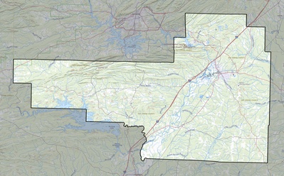 Hot Spring County AR USGS topo map