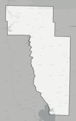 Howard County AR county basemap context