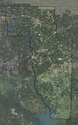Howard County AR USGS imagery and topo map