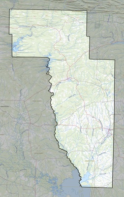 Howard County AR USGS topo map