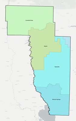 Howard County AR school district boundaries map