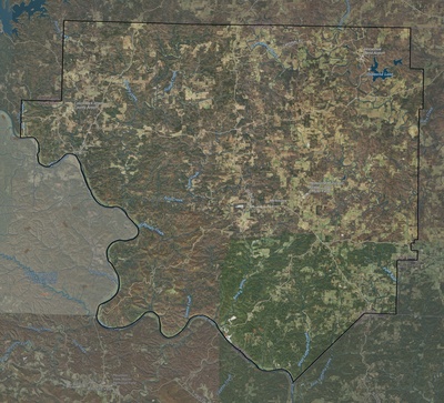 Izard County AR USGS imagery and topo map