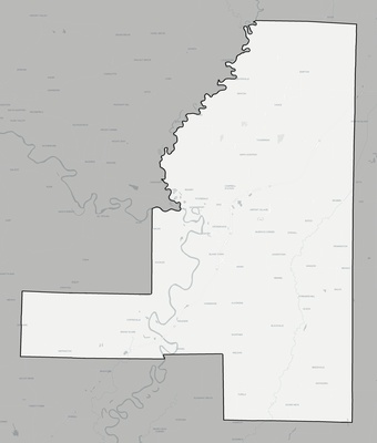 Jackson County AR county basemap context