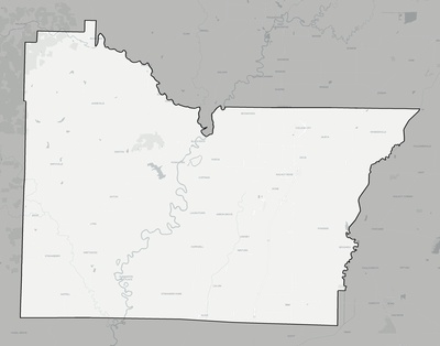 Lawrence County AR county basemap context
