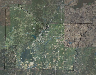 Lawrence County AR USGS imagery and topo map