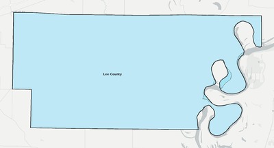 Lee County AR school district boundaries map