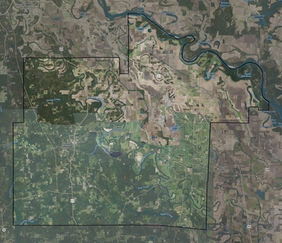 Lincoln County AR USGS imagery and topo map