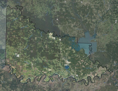 Little River County AR USGS imagery and topo map