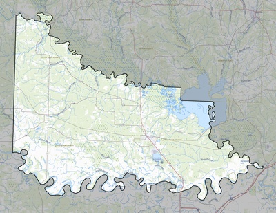 Little River County AR USGS topo map
