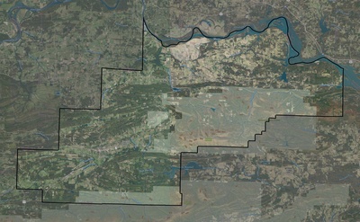 Logan County AR USGS imagery and topo map