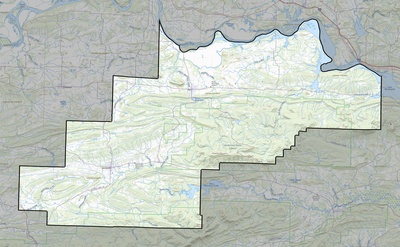 Logan County AR USGS topo map