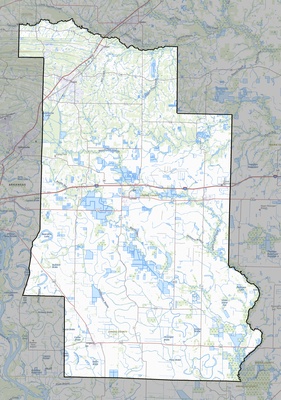 Lonoke County AR USGS topo map