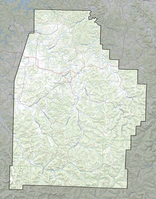 Madison County AR USGS topo map