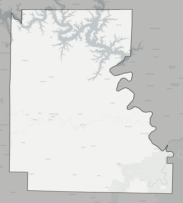 Marion County AR county basemap context
